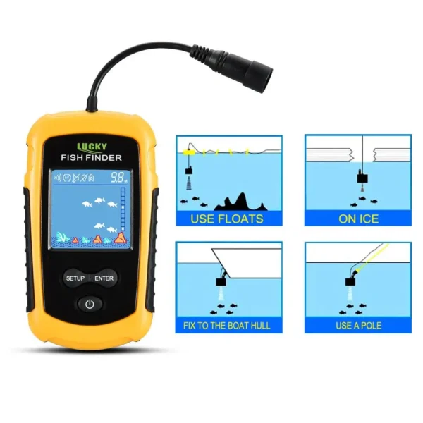 Sonar para encontrar peces 45 grados radar