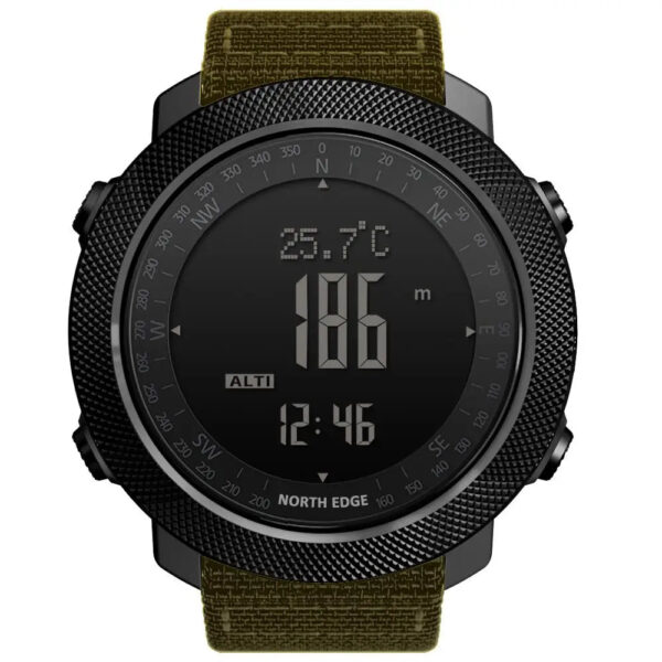 NORTH EDGE Men's sport Digital watch Hours Running Swimming Military Army watches Altimeter Barometer Compass waterproof