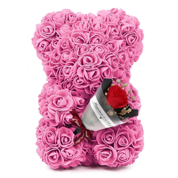 Girlfriend Birthday Gifts Women Rose Teddy Bear Artificial Flower Anniversary Valentines Day Birthday Gift Mothers Day M